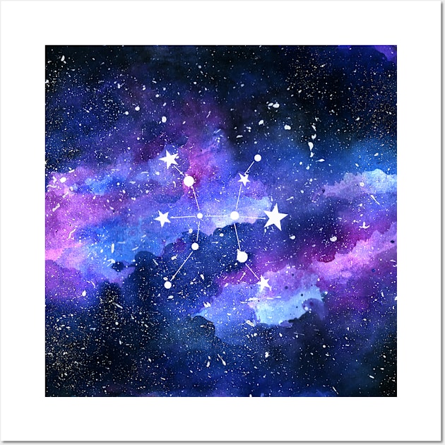 Galaxy Pisces Star Sign Wall Art by KathrinLegg